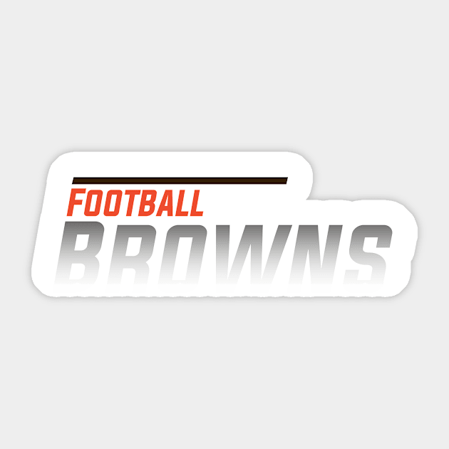 Browns Football Team Sticker by igzine